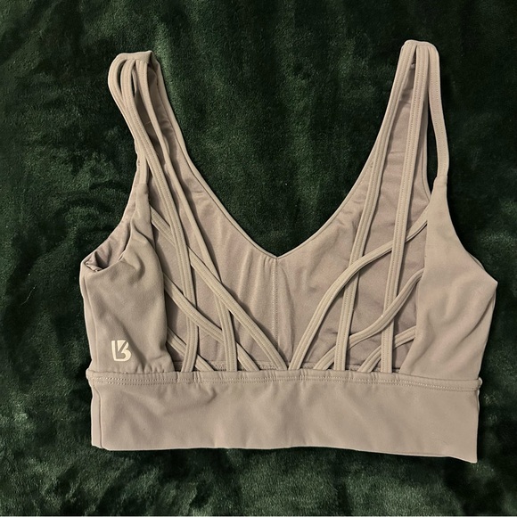 BuffBunny Gray Sports Bra - Picture 2 of 6